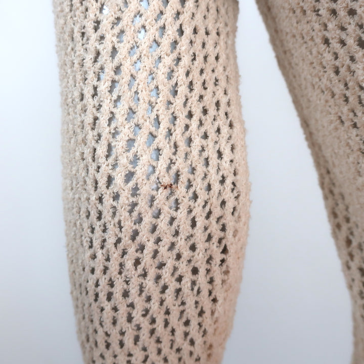 Isabel Marant Etoile Sweater Manray Ivory Open Knit Size 38 Crewneck Pullover