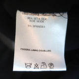 Fendi Open Back Halter Dress Black Ruffled Lace-Trim Silk Size 42