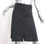 Dolce & Gabbana Pleated Skirt Black/Silver Lurex Pinstripe Wool Size 40