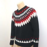 Polo Ralph Lauren Fair Isle Sweater Black Wool-Alpaca Size Medium