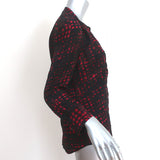 Isabel Marant Etoile Button Down Blouse Black/Red Printed Silk Size 2