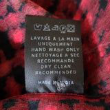 Isabel Marant Etoile Button Down Blouse Black/Red Printed Silk Size 2