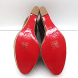 Christian Louboutin Deroba 140 Espadrille Wedges Taupe Flannel Size 41 NEW