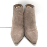 Jimmy Choo Ankle Boots Maiara Taupe Suede Size 39 Pointed Toe Booties