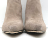 Jimmy Choo Ankle Boots Maiara Taupe Suede Size 39 Pointed Toe Booties