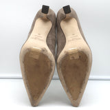 Jimmy Choo Ankle Boots Maiara Taupe Suede Size 39 Pointed Toe Booties