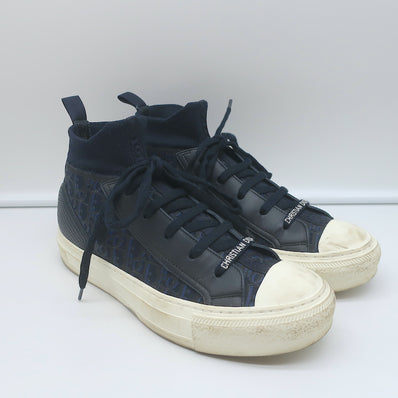 Christian Dior Walk'n'Dior Sneakers Navy Oblique Technical Mesh Size 37.5