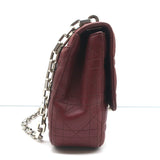 Christian Dior Miss Dior Long Chain Medium Flap Bag Burgundy Cannage Leather