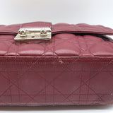 Christian Dior Miss Dior Long Chain Medium Flap Bag Burgundy Cannage Leather
