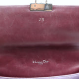 Christian Dior Miss Dior Long Chain Medium Flap Bag Burgundy Cannage Leather
