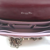 Christian Dior Miss Dior Long Chain Medium Flap Bag Burgundy Cannage Leather