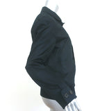Christian Dior Bomber Jacket Black Pintucked Cotton Size 48 Unisex