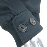 Christian Dior Bomber Jacket Black Pintucked Cotton Size 48 Unisex