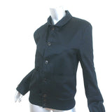 Christian Dior Bomber Jacket Black Pintucked Cotton Size 48 Unisex