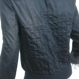 Christian Dior Bomber Jacket Black Pintucked Cotton Size 48 Unisex