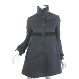 Rag & Bone Military Coat Charcoal Wool Size Small