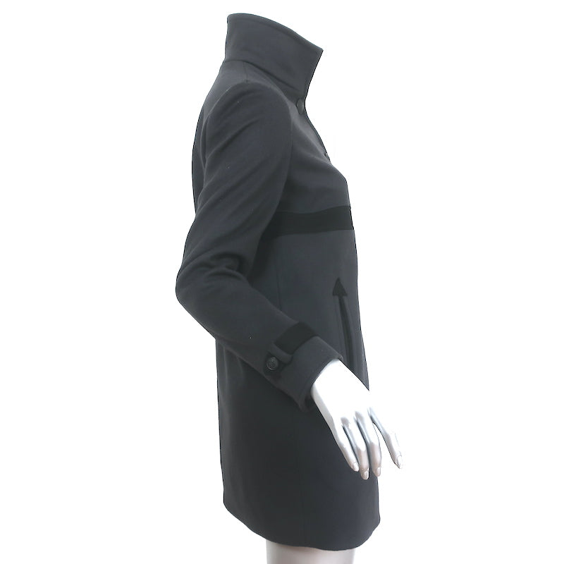 Rag &amp; Bone Military Coat Charcoal Wool Size Small