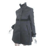 Rag & Bone Military Coat Charcoal Wool Size Small