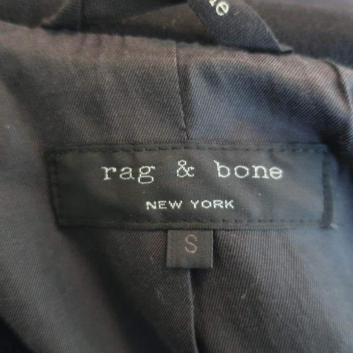 Rag &amp; Bone Military Coat Charcoal Wool Size Small