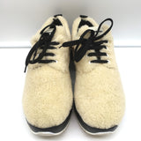 Celine Delivery Shearling Platform Sneakers Ecru Size 41