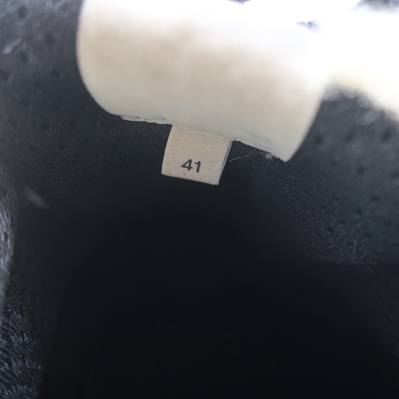 Celine Delivery Shearling Platform Sneakers Ecru Size 41