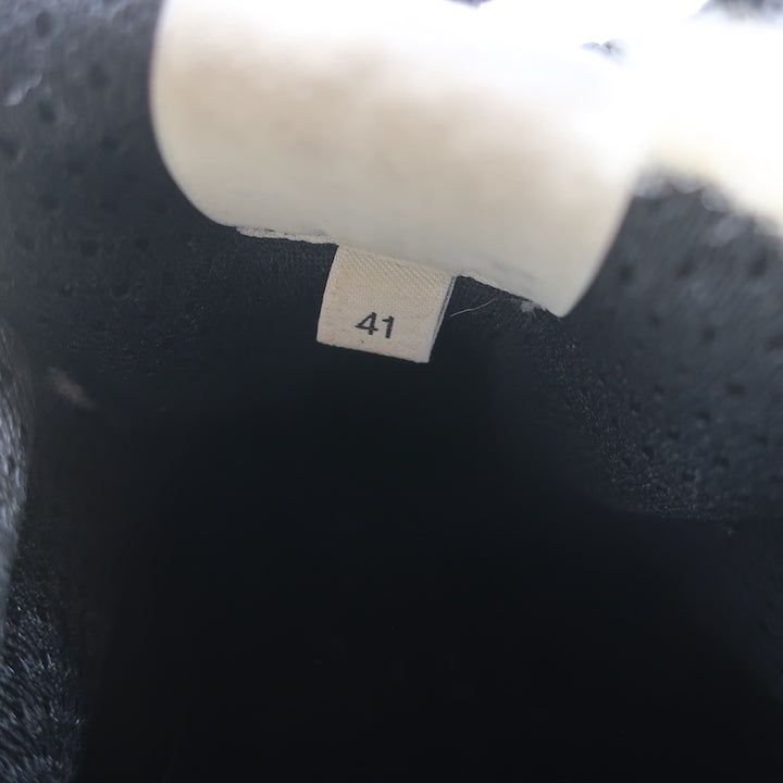 Celine Delivery Shearling Platform Sneakers Ecru Size 41