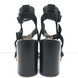 Rag & Bone Crisscross Buckle Sandals Leith Black Leather & Suede Size 37