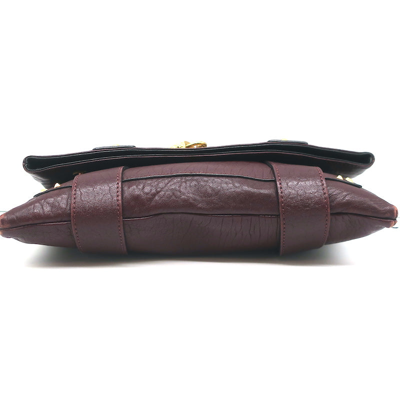 Sold at Auction: MARC JACOBS QUILTED LEATHER HANDBAG PURSE. BURGUNDY LEA