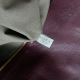 Marc Jacobs Padlock Flap Clutch Burgundy Grained Leather Small Bag