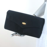 Tiffany & Co. Satin Flap Clutch Black Mini Evening Bag