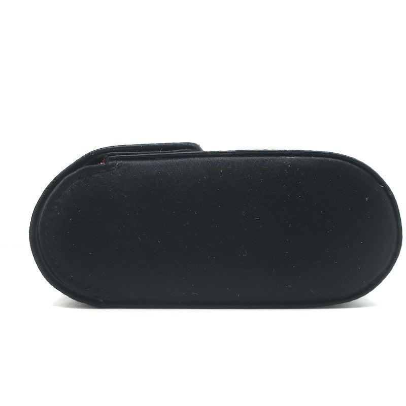 Tiffany &amp; Co. Satin Flap Clutch Black Mini Evening Bag