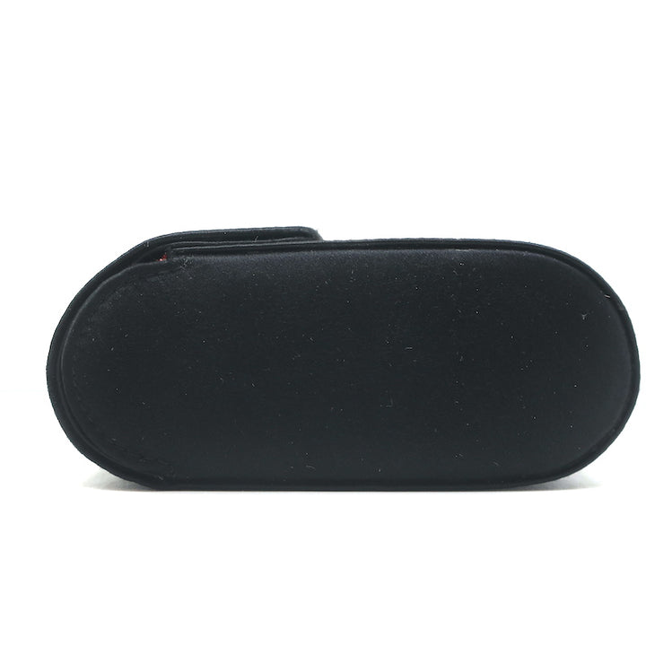 Tiffany &amp; Co. Satin Flap Clutch Black Mini Evening Bag