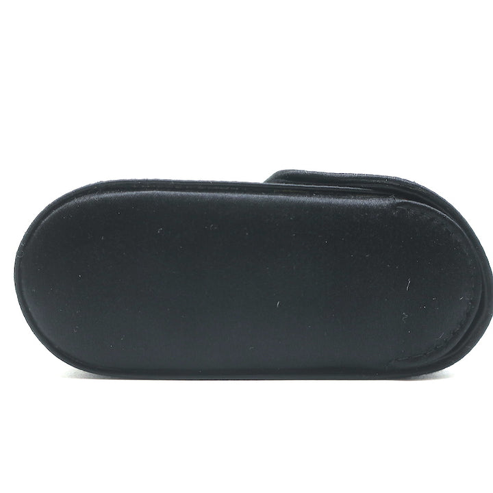 Tiffany &amp; Co. Satin Flap Clutch Black Mini Evening Bag