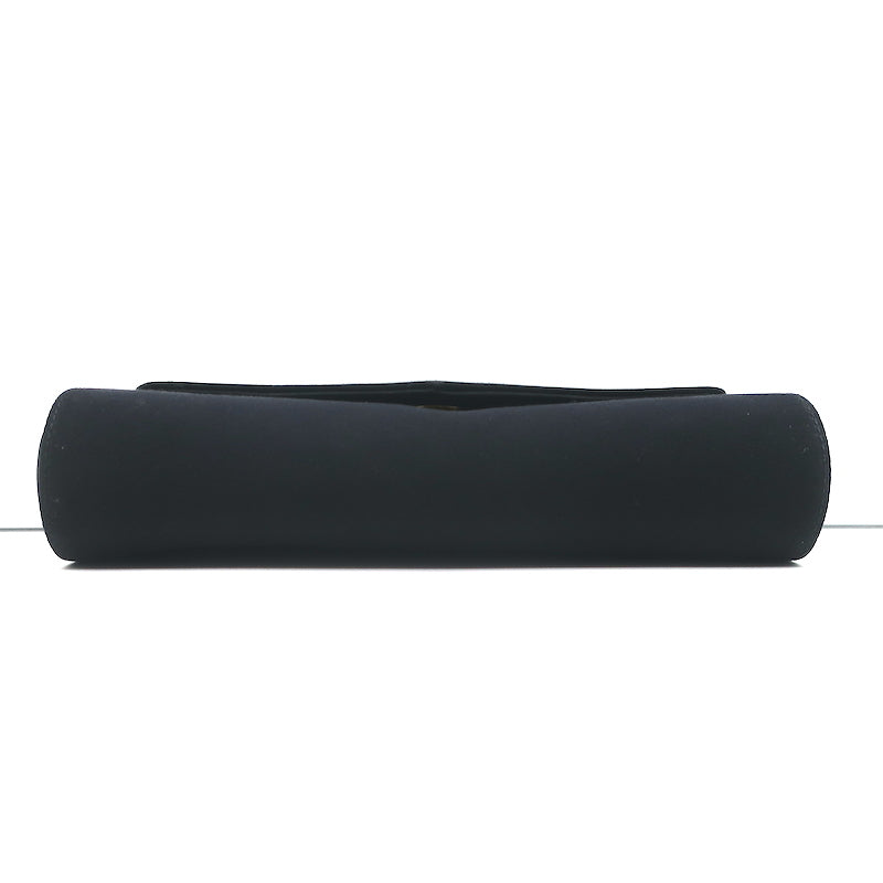 Tiffany &amp; Co. Satin Flap Clutch Black Mini Evening Bag