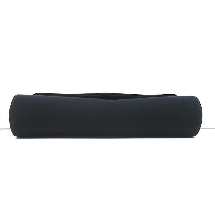 Tiffany &amp; Co. Satin Flap Clutch Black Mini Evening Bag