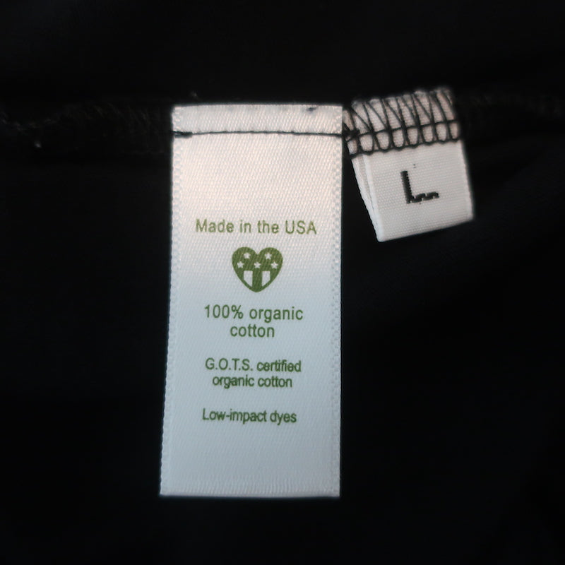 Maxfield Private Collection T-Shirt Black Cotton Size Large Short Sleeve Tee