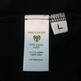 Maxfield Private Collection T-Shirt Black Cotton Size Large Short Sleeve Tee