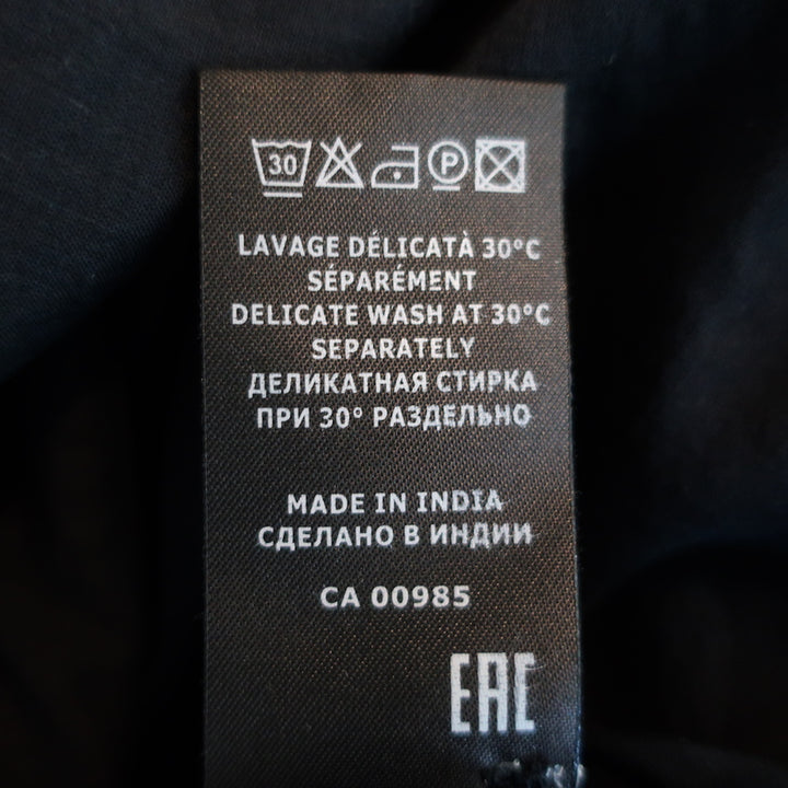 Isabel Marant Etoile Perkins Maxi Dress Black Cotton Voile Size 38 Long Sleeve