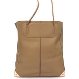 Alexander Wang Prisma Tote Beige Leather/Rose Gold Large Shoulder Bag