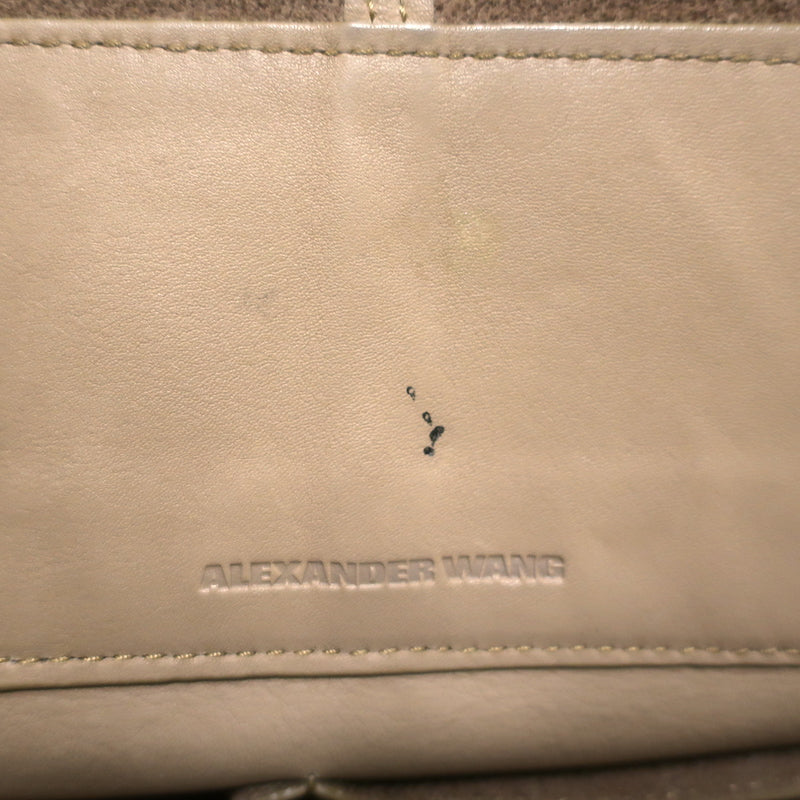 Alexander Wang Prisma Tote Beige Leather/Rose Gold Large Shoulder Bag