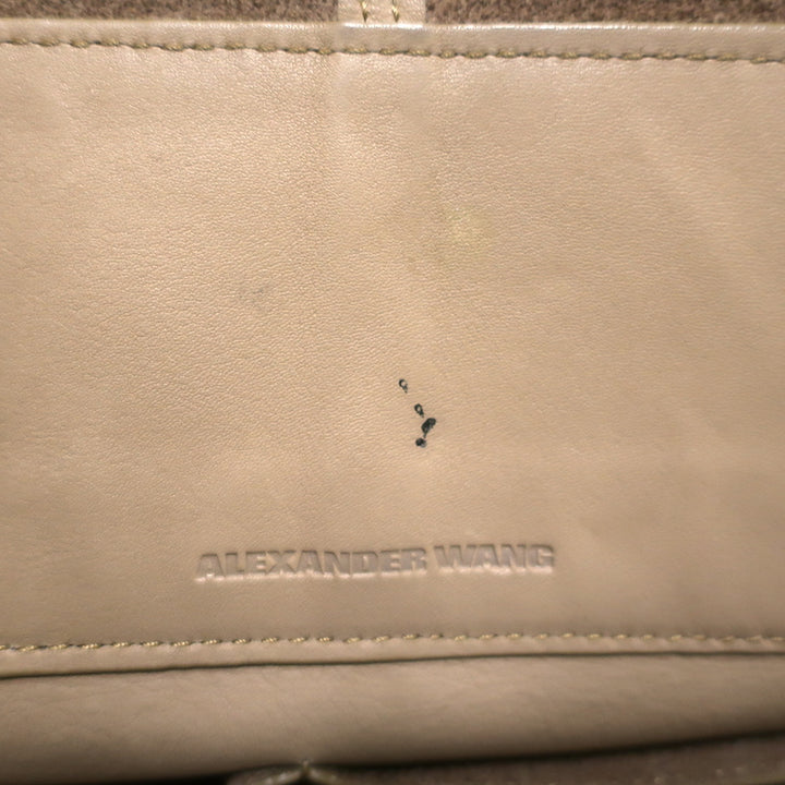 Alexander Wang Prisma Tote Beige Leather/Rose Gold Large Shoulder Bag