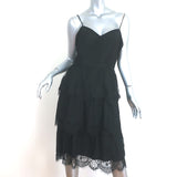 Parker Elsa Tiered Lace Dress Black Size 6
