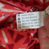 Poupette St Barth Sleeveless Maxi Dress Clara Red Printed Viscose Size Medium