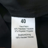 Sonia by Sonia Rykiel Ruffled Shift Dress Black Crepe Size 40