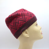 Missoni Zig Zag Knit Beanie Red Wool