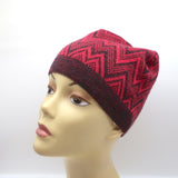 Missoni Zig Zag Knit Beanie Red Wool