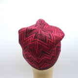 Missoni Zig Zag Knit Beanie Red Wool
