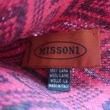 Missoni Zig Zag Knit Beanie Red Wool