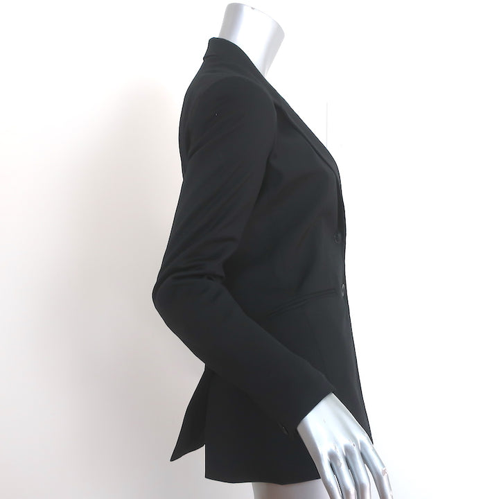 Rag &amp; Bone Blazer Black Wool-Blend Size 2 Two Button Jacket