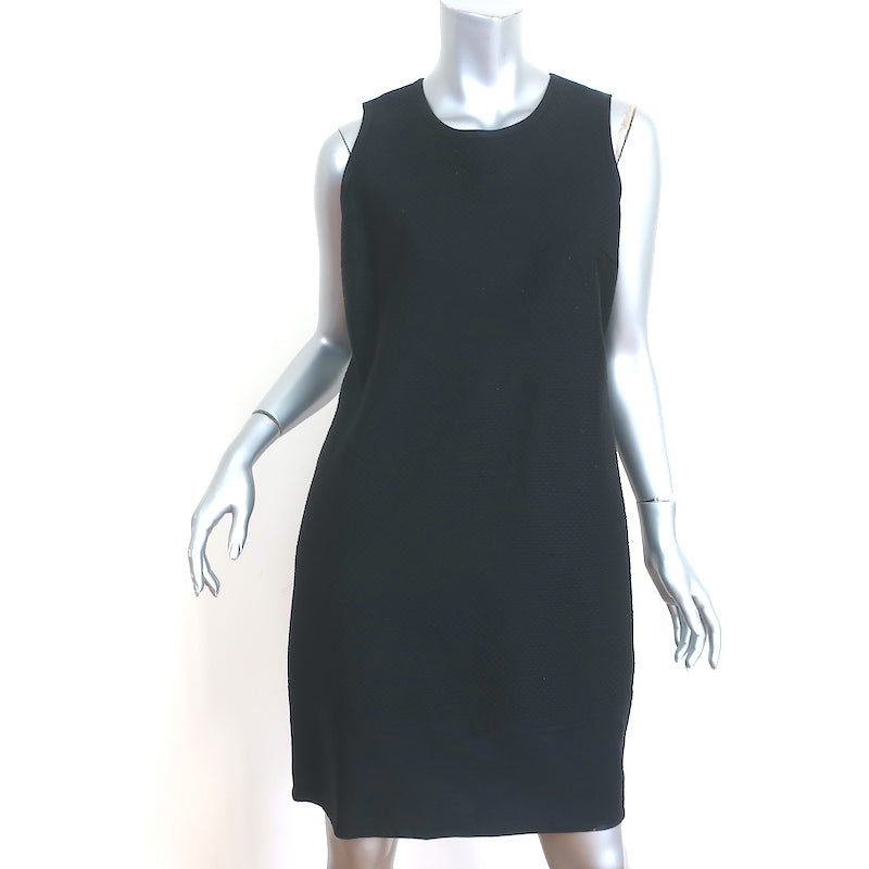 Rag &amp; Bone Dress Yuri Black Quilted Cotton-Blend Size 8 Sleeveless Shift